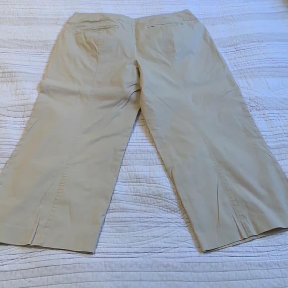 Bandolino Khaki Stretch Capris Pants - Picture 4 of 4